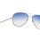 Silver Frame Blue Gradient Lens Aviator Sunglasses