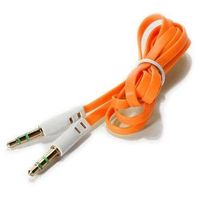 3.5mm Aux cable for Car, Moble and other Audio Devices in Orange Color