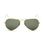 Golden Frame & Regular Black Glass Aviator Sunglasses For Men & Women