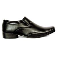 one99 formal man's Black Without Laces shoes LU07, 8