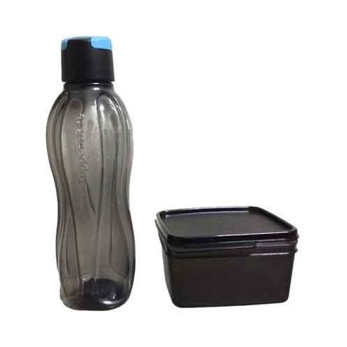 Tupperware Black Extreme Set of Bottle with container