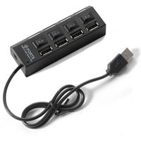 USB HUB With 3.0 Speed 4 Ports in black Color