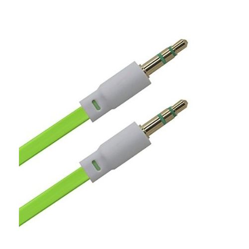 3.5mm Aux cable for Car, Moble and other Audio Devices in Green Color