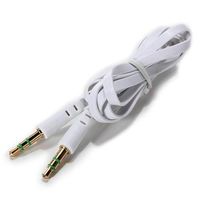 3.5mm Aux cable for Car, Moble and other Audio Devices in White Color