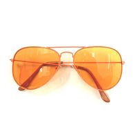 Orange Frame Orange Lens Aviator Sunglasses