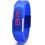 Dark Blue Plastic Digital Rectangular Bracelet Band LED Watch For Boys, Men, Girl, Women