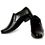 one99 formal man s Black Without Laces shoes LU07, 8