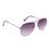 Purple Frame Gery Gradient Lens Aviator Sunglasses