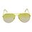 Yellow Frame Light Yellow Lens Aviator Sunglasses