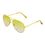 Yellow Frame Light Yellow Lens Aviator Sunglasses