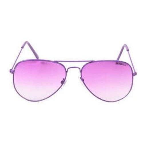 Purple Frame Purple Gradient Lens Aviator Sunglasses