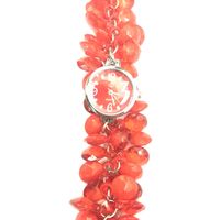 Red Fancy Beaded Watches for Girls & Womens