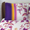 Tangerine Tangy Gold Cotton King Xl Bedsheet with 2 Pillow Covers - Purple