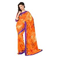 7 Colors Lifestyle Faux Georgette Floral Printed Saree - AAWSR549ASUHM
