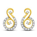 Claire Diamond Earrings- GUPS0548ER, si - ijk, 14 kt