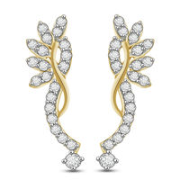 Eve Diamond Earrings- BATS0522ER, si - ijk, 18 kt
