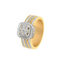 Halo Diamond Ring-RRI01200, 18 kt, 12, si-gh