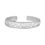 Flat Engraved Silver Toe Ring-TRRD037