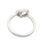 Two Hearts Silver Finger Ring-FRL205