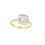 Cluster Of Square Diamond Ring-RRI00712