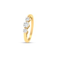 Blooming Floral Diamond Finger Ring-RRI00388, 18 kt, vs-gh, 12