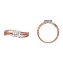 Triple Linear Diamond Finger Ring-RRI01225, 18 kt, 12, vvs-gh