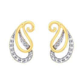 Padma Intricate Diamond Studs Earrings-RS0022
