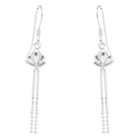 Simple Latkan Silver Earrings-ER054