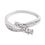 Shiny White CZ Silver Finger Ring-FRL011, 14