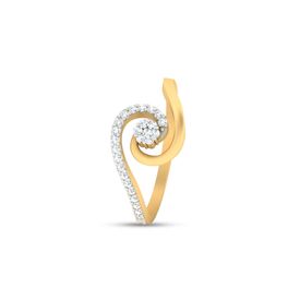 Wispy Diamond Circled Ring-RRI00746