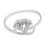 Lovely Zircon Silver Finger Ring-FRL058