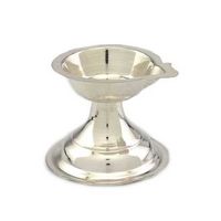 Ekmukhi Silver Diya Lamp-MJD005