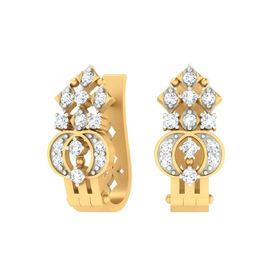 Quad Diamond Bali Earrings-RBL0047