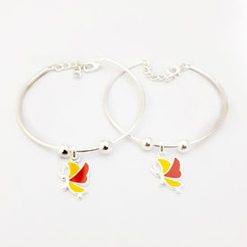 Butterfly Charms Kids Anklet-ANKK003