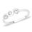 Cute White Zircon Silver Ring-FRL052