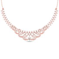 Classic Clutch Diamond Necklace-RBN0093, 18 kt, vvs-gh