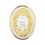 King George Gold Polish Oval 10 Grams 999 Silver Coin-CGP1G10