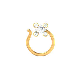 Multi Floret Diamond Nose Ring-RN004