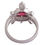 Red Stone Turtle Unisex Ring-FRL176