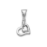 Infinity Heart Silver Pendant-PD141
