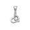 Infinity Heart Silver Pendant-PD141