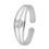 White Zircon Silver Toe Ring-TRMX049