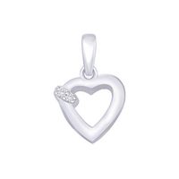 Heart Cutwork Silver Pendant-PD118