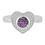 Immortal Heart Zircon Silver Ring-FRL125