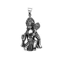 Lord Hanuman Silver Pendant-PD046