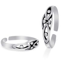 Silver Casted Toe Ring-TR294