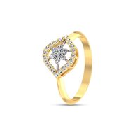 Delightful Diamond Finger Ring-RRI00470, 18 kt, si-gh, 12