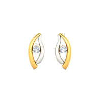 Shimmering Eyelet Diamond Studs-RS00159, 18 kt, si-gh