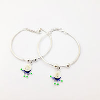 Jokers Charms Silver Anklet-ANKK006
