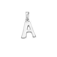 Alphabet 'A' Silver Pendant-PD108